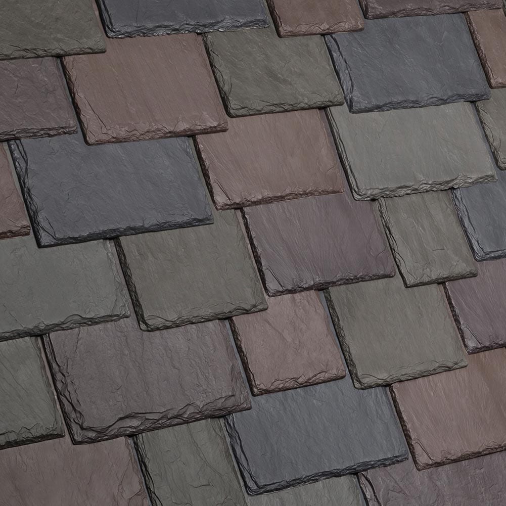 DaVinci Roofscapes Synthetic Composite Slate Roofing Tiles Aberdeen Color